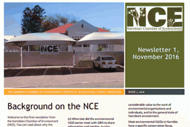 NCE newsletter 1: November 2016