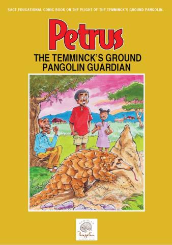 Cover of Educational comic book on the plight of the Temminck’s ground pangolin
