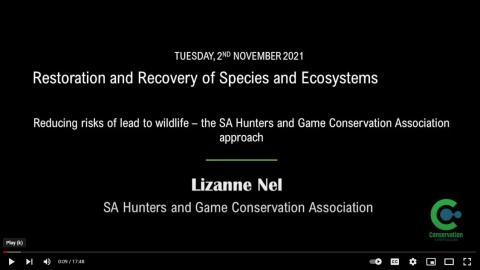 Lizanne Nel - Reducing risks of lead to wildlife - The SA HGCA approach