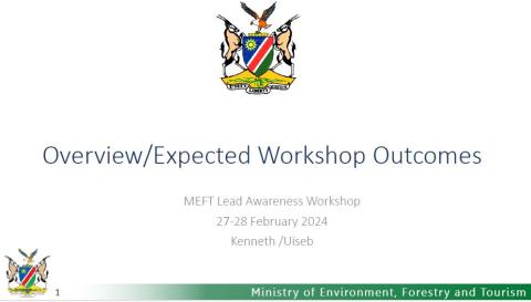 1 Overview & Expected Workshop Outcomes - Kenneth Uiseb
